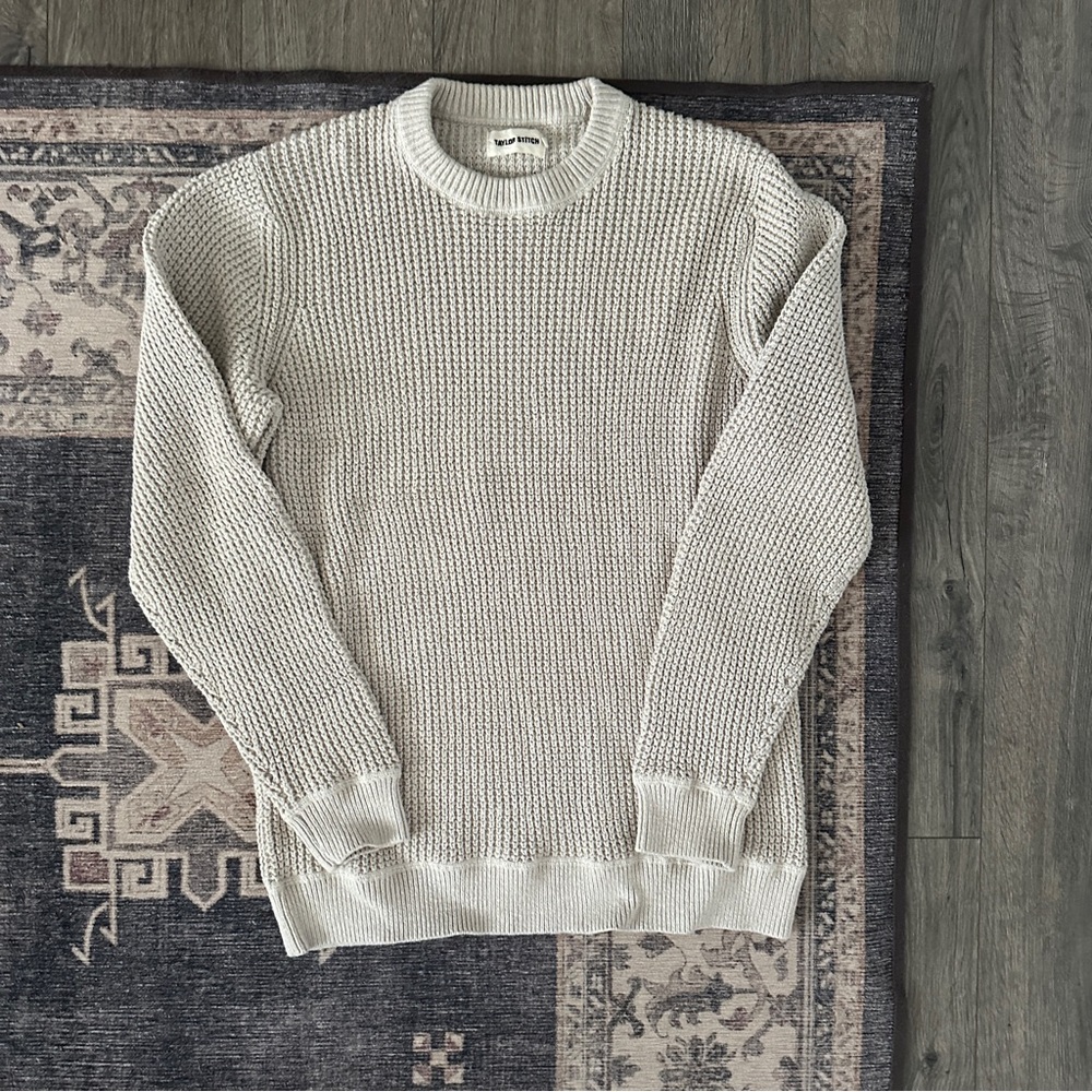 Taylor Stitch Ranger Crewneck Sweater Ribbed Knit